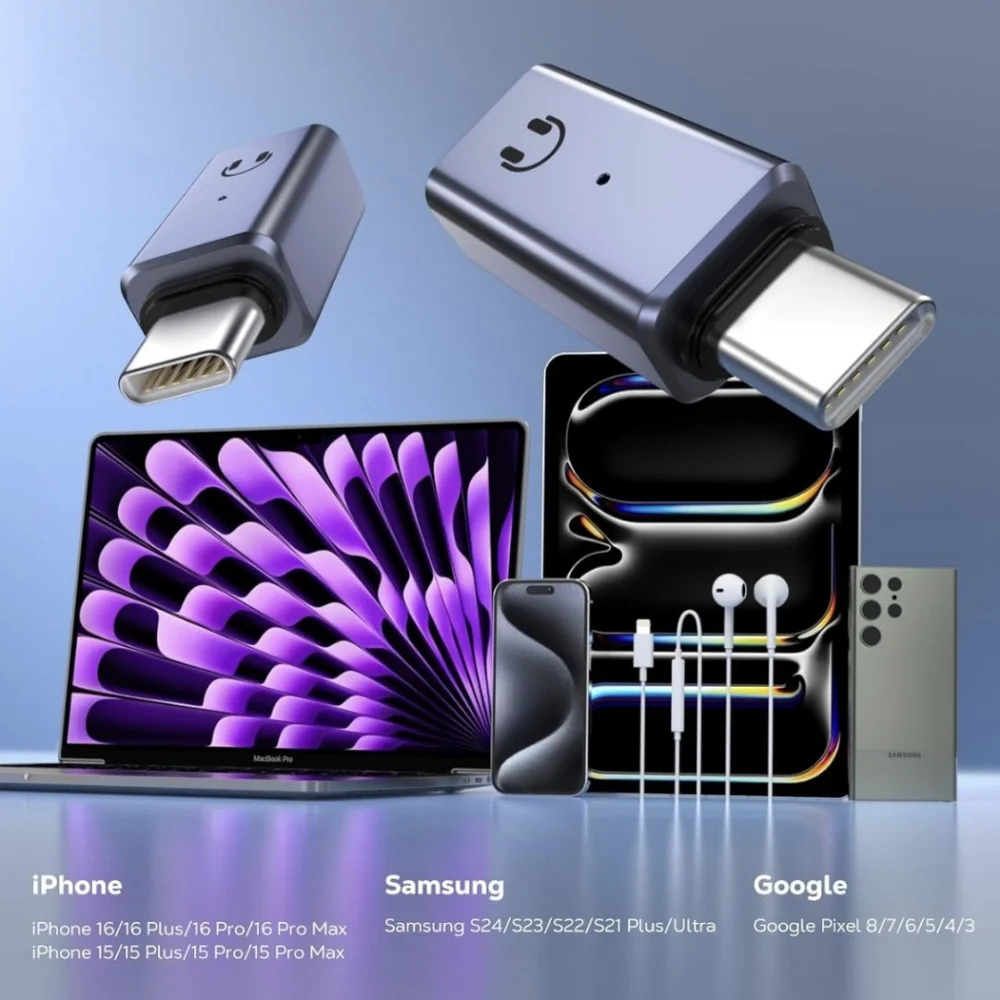 NIP MoKo Lightning To USB C Audio Adapter